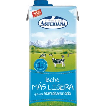 Central Lechera Asturiana Leche sin Lactosa Semidesnatada, 1 l (Paquete de  6) : : Alimentación y bebidas